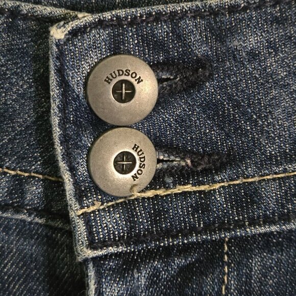 HUDSON Beth Mid Rise Baby Bootcut Jeans Color Gus Size 30 - Picture 7 of 11